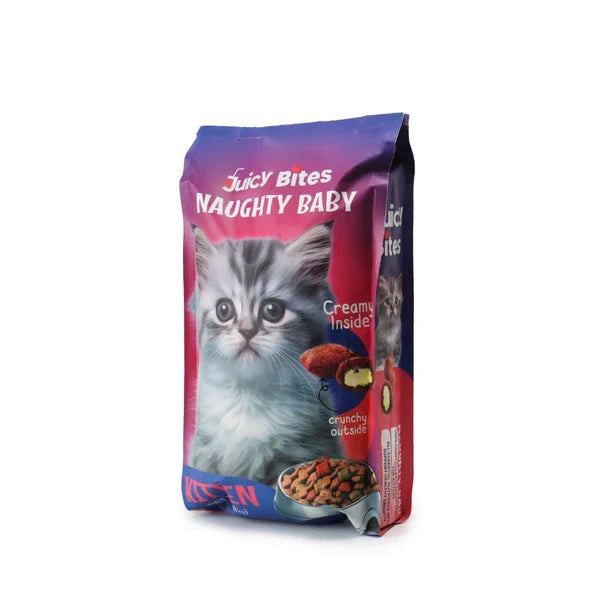 Juicy Bites Naughty Baby Kitten Dry Food 2Kg - Mickey's Pets Store