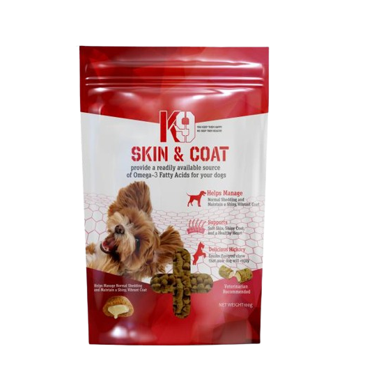 K9 Skin & Coat Treats for dogs 80gr - Mickey's Pets Store