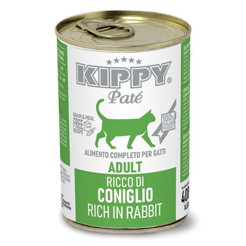 KIPPY Pate with Rabbit Adult Cat Wet Food Can 400g - Mickey's Pets Store