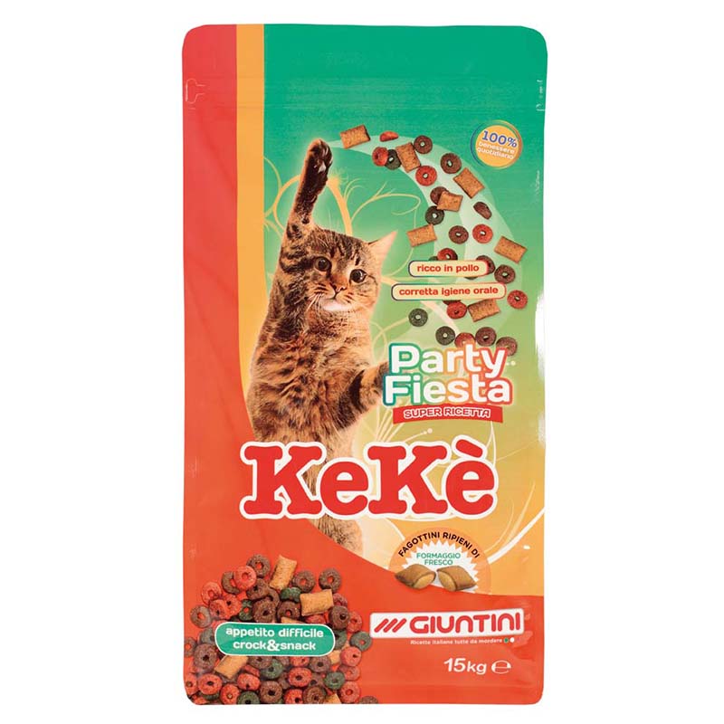 Keke Party Fiesta Crock & Snack Cat Dry Food - Mickey's Pets Store