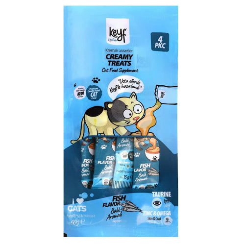 Keyf Creamy Treat Sachets for Cats 15g - 1 Stick - Mickey's Pets Store