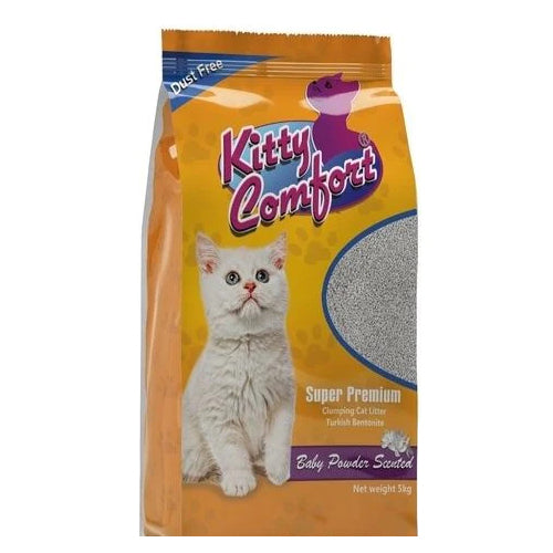 Kitty Comfort Bentonite Clumping Cat Litter 5Kg - Mickey's Pets Store