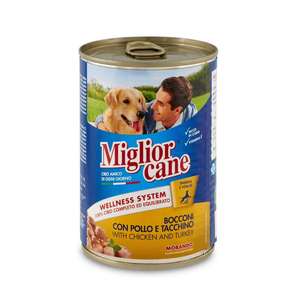 Miglior Dog With Chicken And Turkey 405g - Mickey's Pets Store