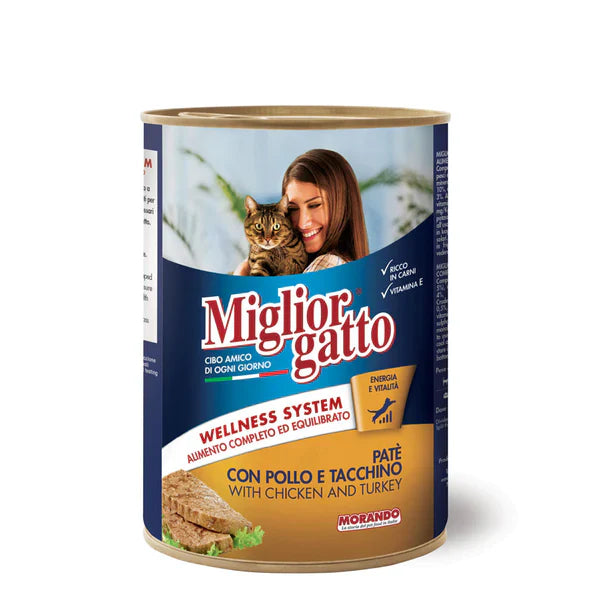 Miglior gatto Pate Wet Cat food With Chicken And Turkey 400g - Mickey's Pets Store