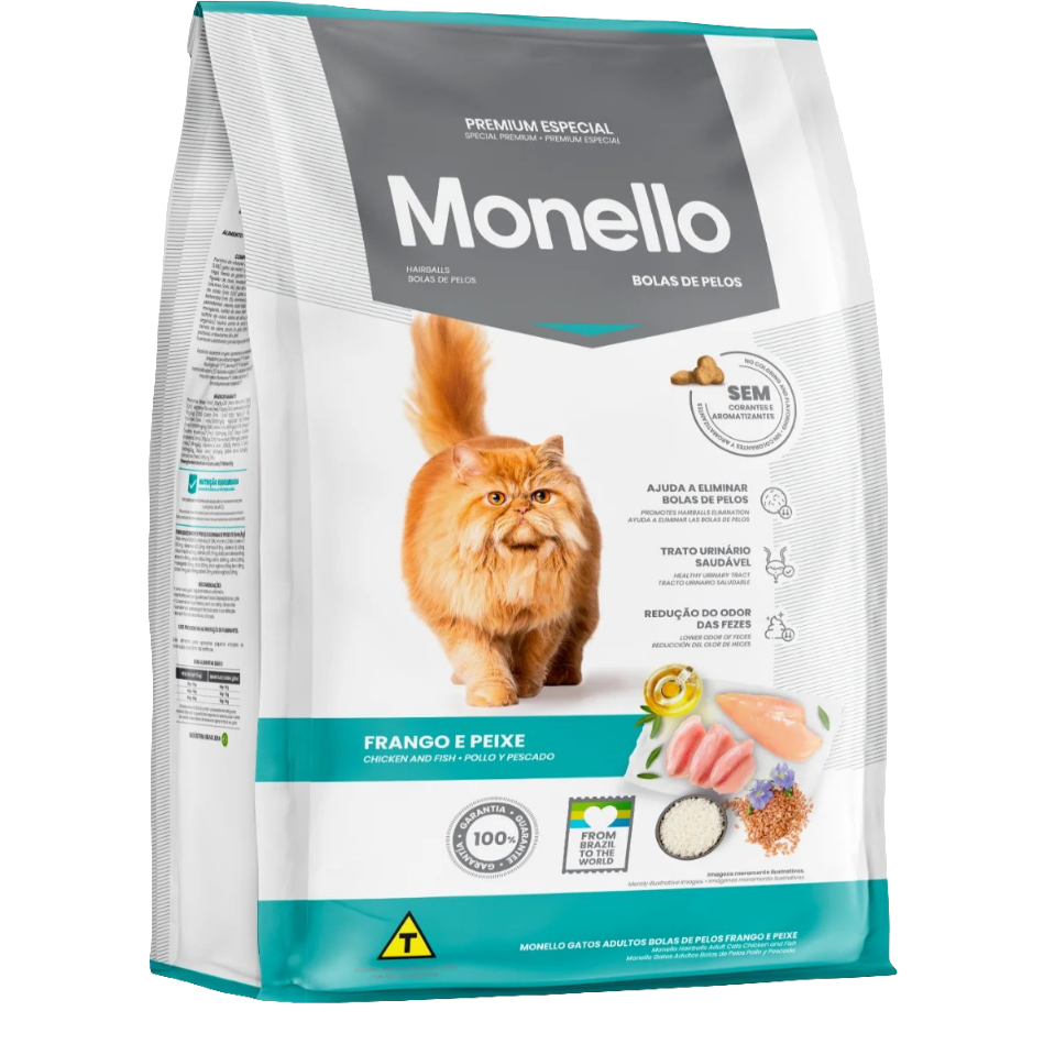 Monello Premium Special Adult Cat Hairball Control Chicken and Fish Flavor (1KG/15KG) - Mickey's Pets Store