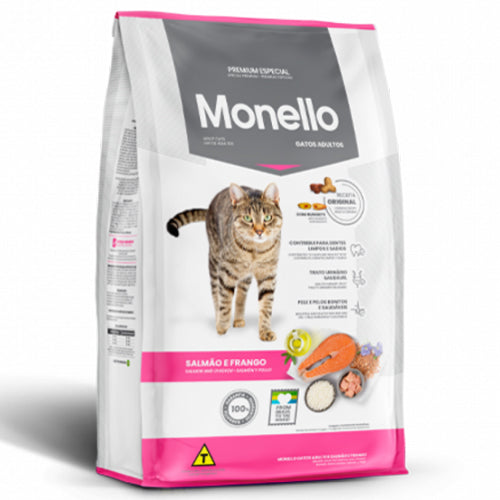 Monello Salmon and Tuna and Chicken Adult Cat Dry Food 15Kg - Mickey's Pets Store