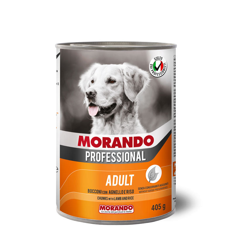 Morando Professional CHUNKS WITH LAMB AND RICE 400GR - Mickey's Pets Store