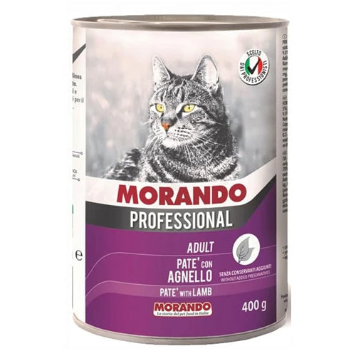 Morando Professional Pate with Lamb Wet Cat Food Can 400g - Mickey's Pets Store