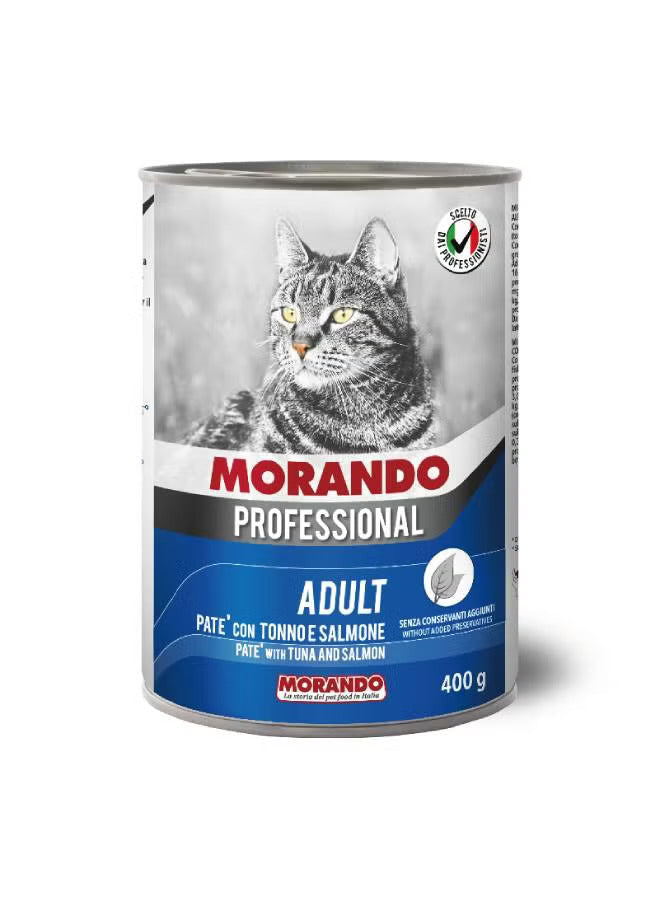 Morando Professional Cat Pate with Salmon and Tuna 400g - Mickey's Pets Store