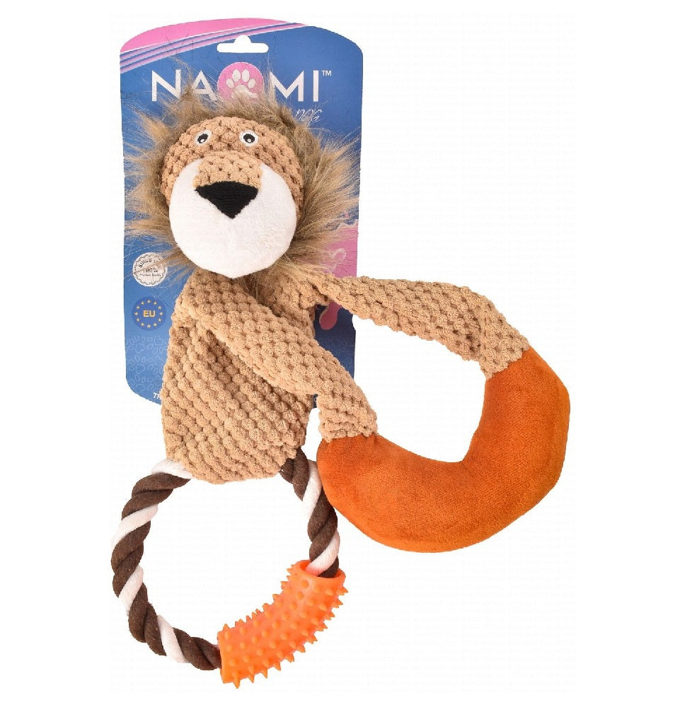 Naomi Multicolored Lion Shaped Dog Chew Toy YT110161 - Mickey's Pets Store