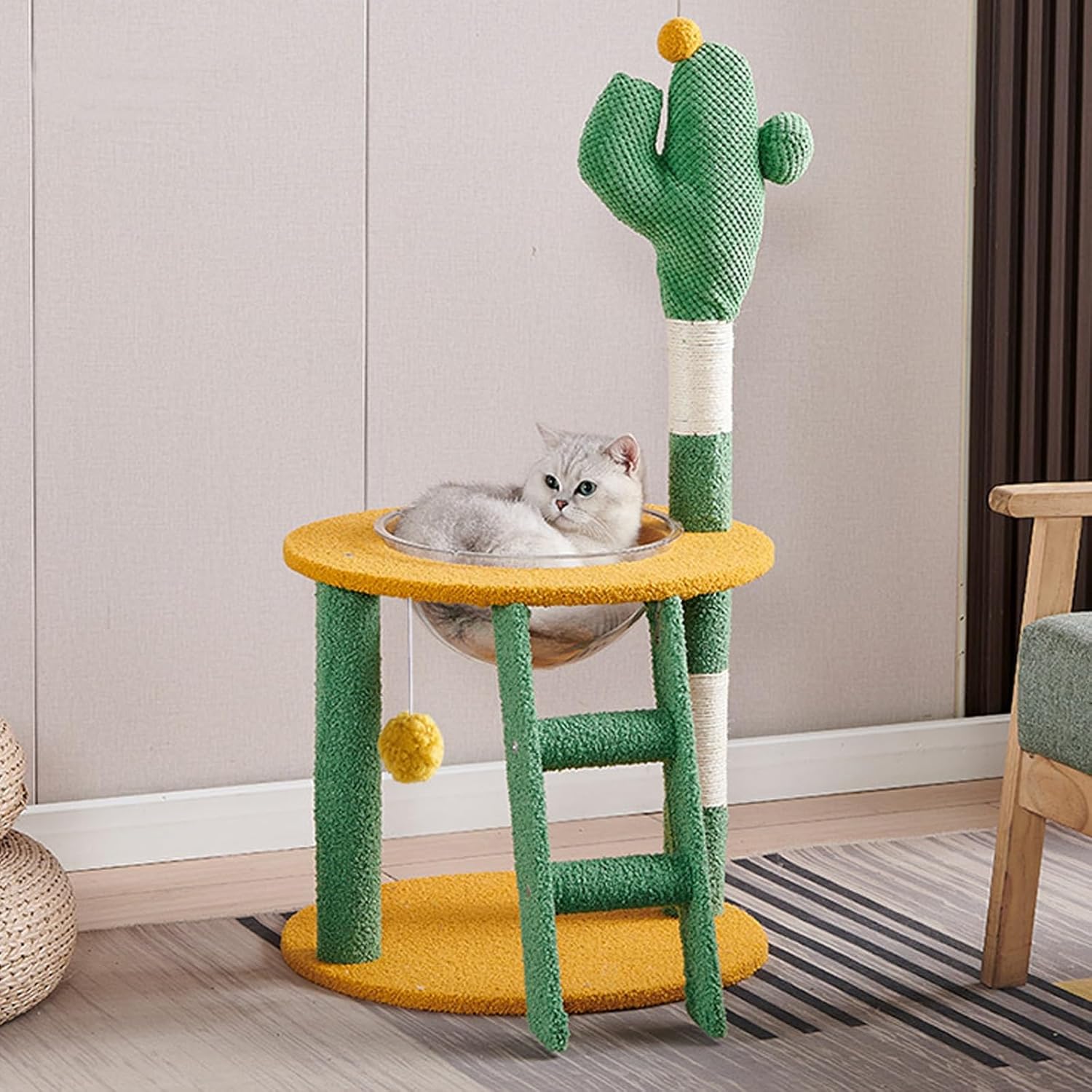 Naomi Scratcher Cat Climbing Tree Green Adventure CT315 - Mickey's Pets Store