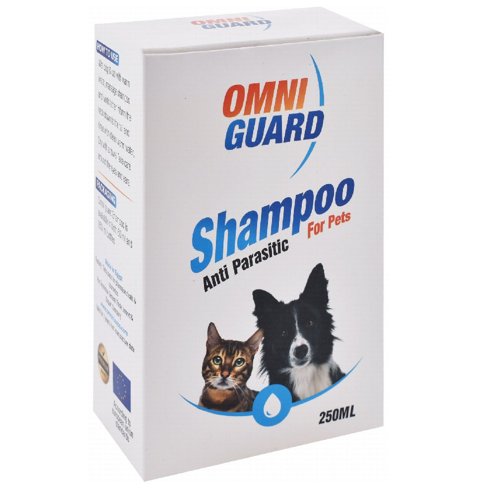 Omni Guard Antiparasitic Pet Shampoo 250 ml - Mickey's Pets Store