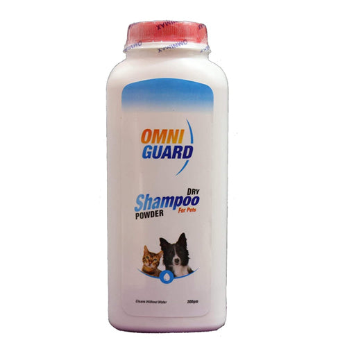 Omni Guard Dry Shampoo Powder 200gm - Mickey's Pets Store