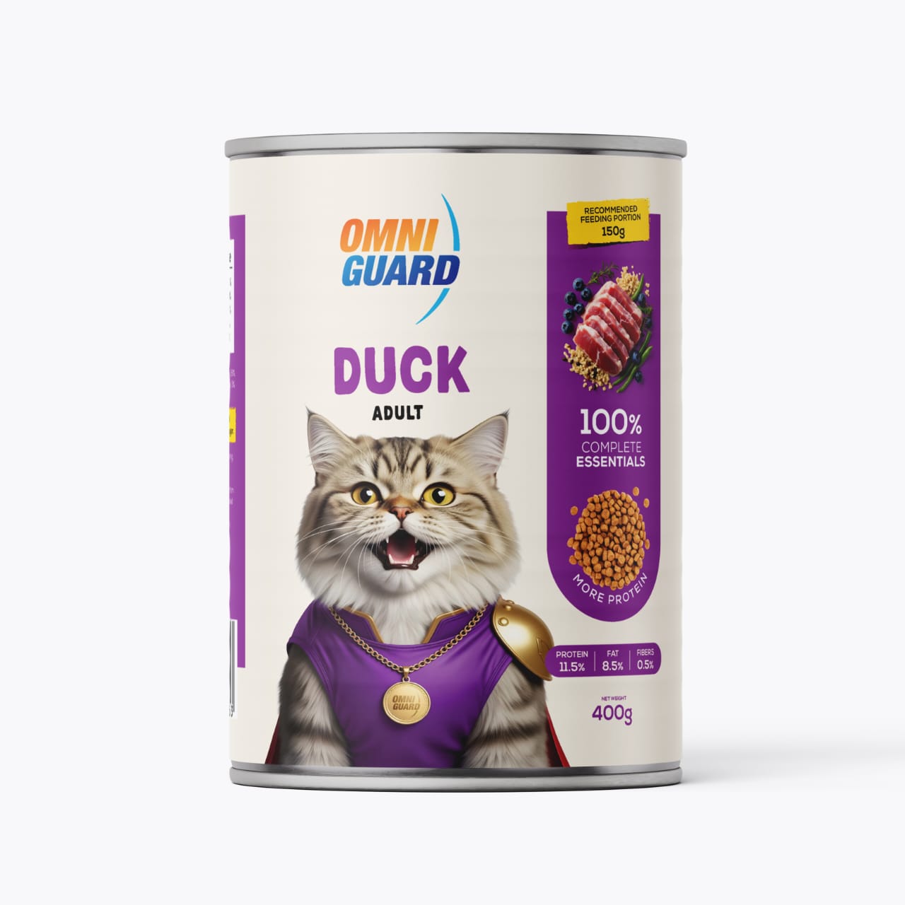 Omni Guard Duck Adult Cats 400g - Mickey's Pets Store