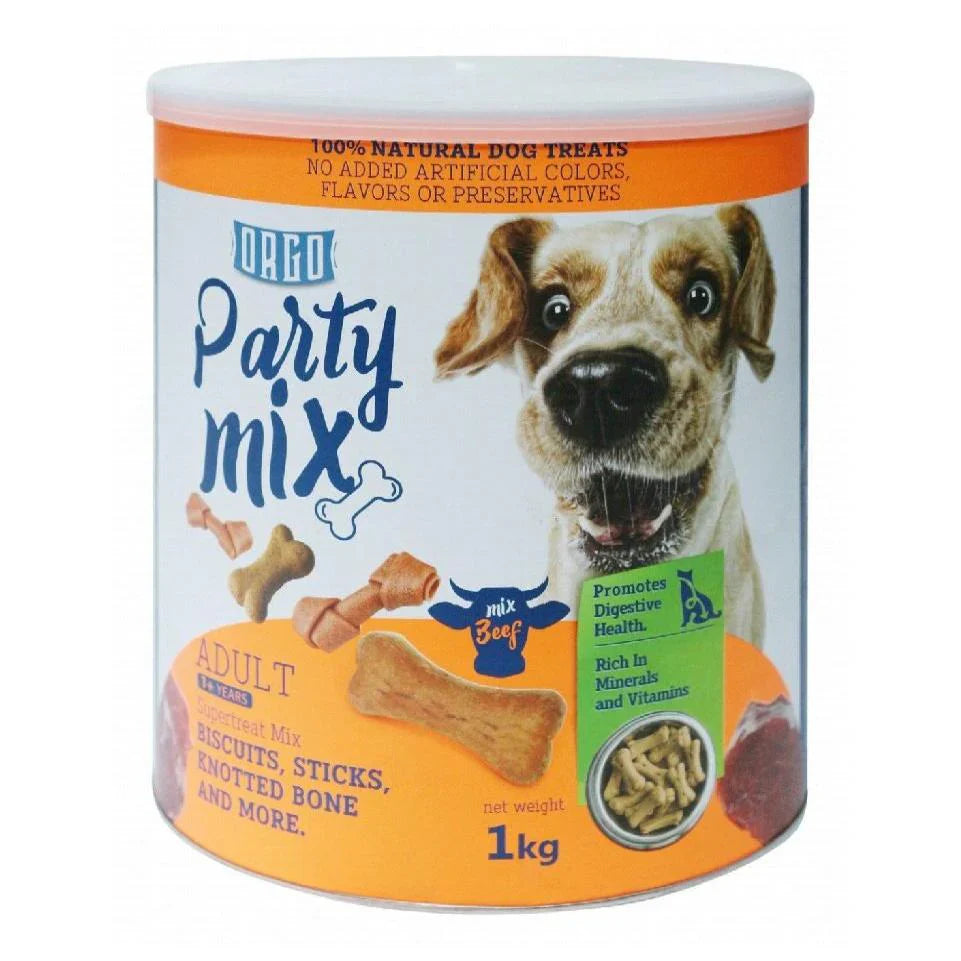 Orgo Party Mix - Beef 1 kg - Mickey's Pets Store