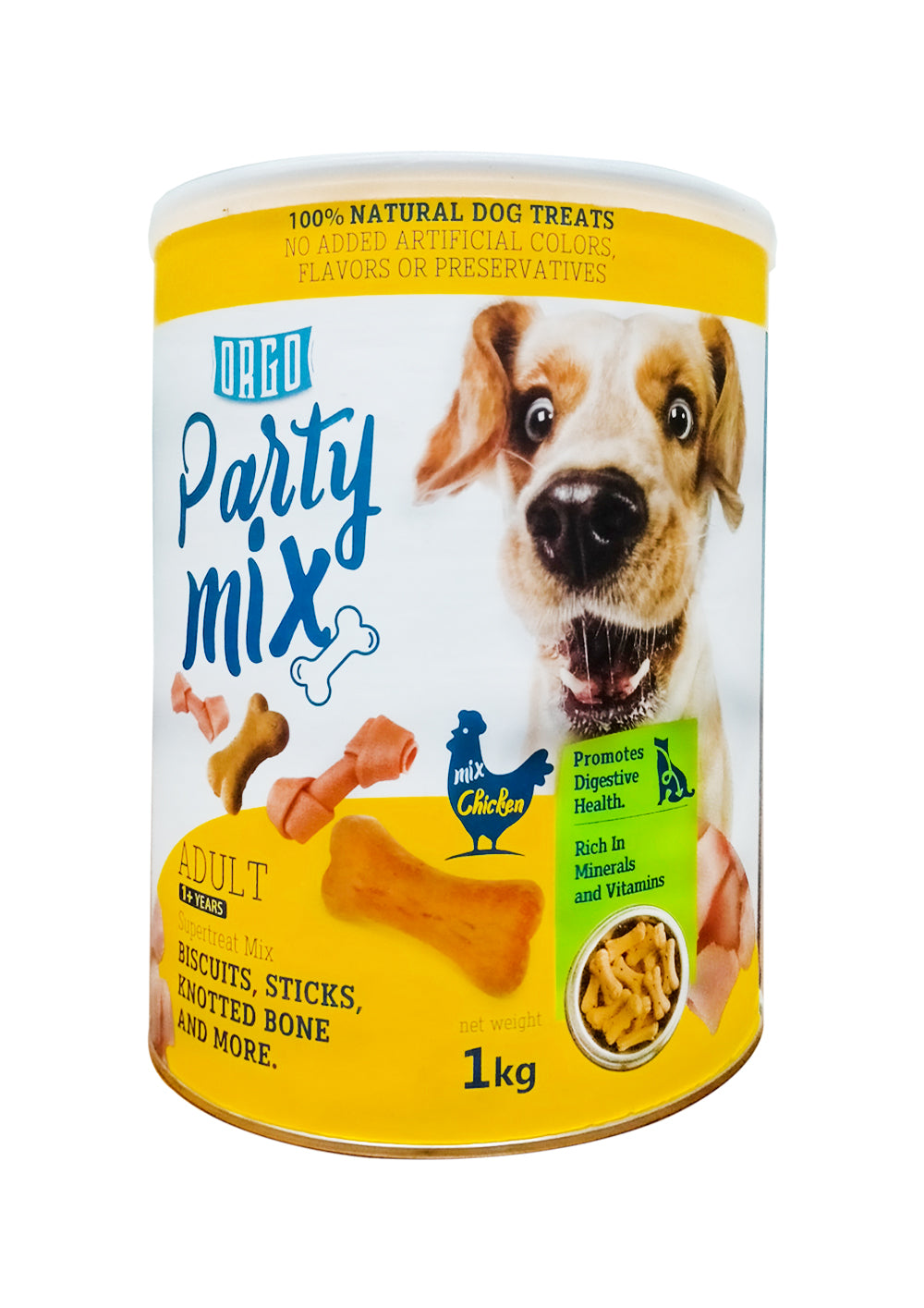 Orgo Party Mix Chicken 1kg - Mickey's Pets Store