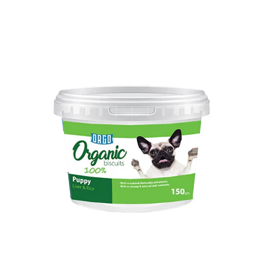 Orgo Puppy Biscuits Liver & Rice 150 gm - Mickey's Pets Store