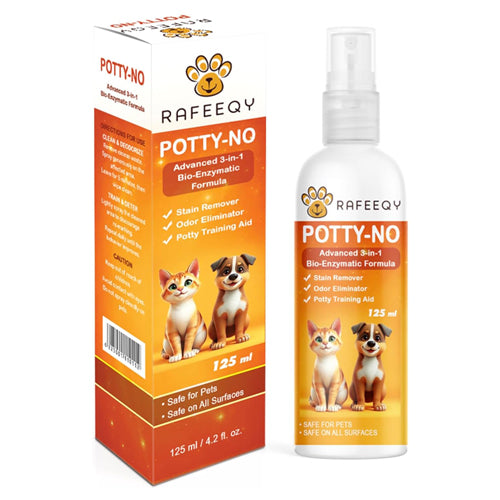POTTY‑NO Urine & Odor Enzymatic Formula Remover Spray for Cats & Dogs 125ml - Mickey's Pets Store