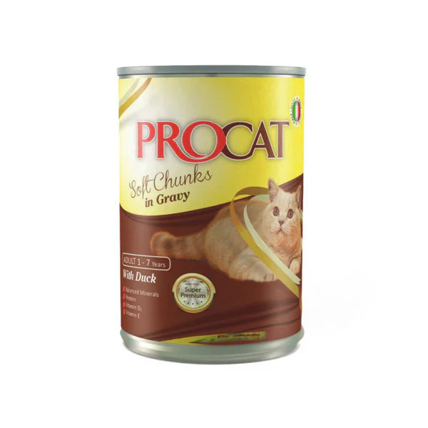 PROCAT With Duck Chunks in Gravy 415g - Mickey's Pets Store