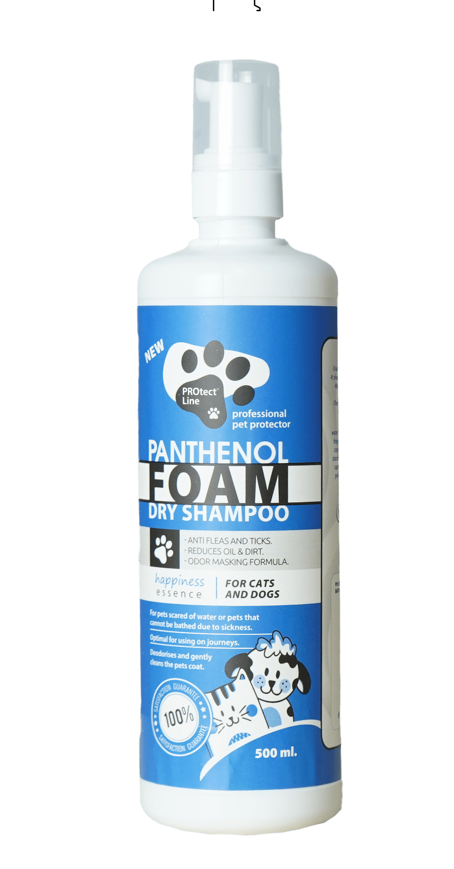 PROTECT Liquid Panthinol Anti Flea & Tick Foam For Dogs and Cats 500ml - Mickey's Pets Store