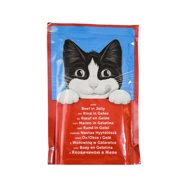 PURINA FELIX Wet Cat Food Pouch With Beef In Jelly 100 g - Mickey's Pets Store