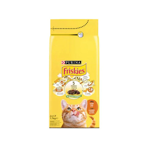 PURINA Friskies with Chicken and Vegetables Cat Dry Food 1.7Kg - Mickey's Pets Store