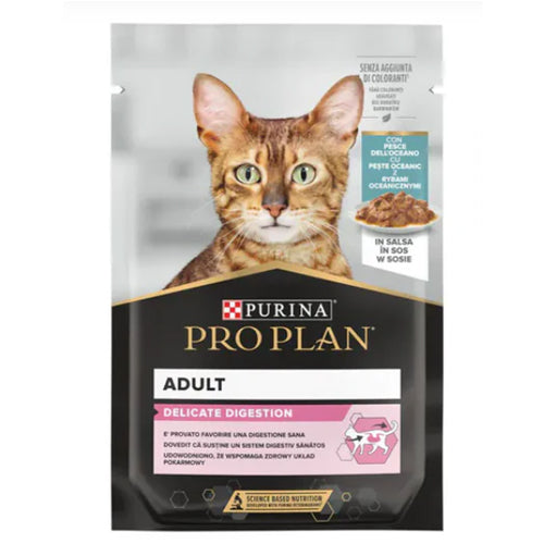 PURINA PRO PLAN Adult Delicate Digestion with Ocean Fish in Gravy 85g - Mickey's Pets Store