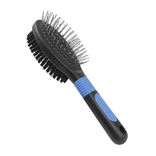 Pet King Double sided brush_ blue - Mickey's Pets Store