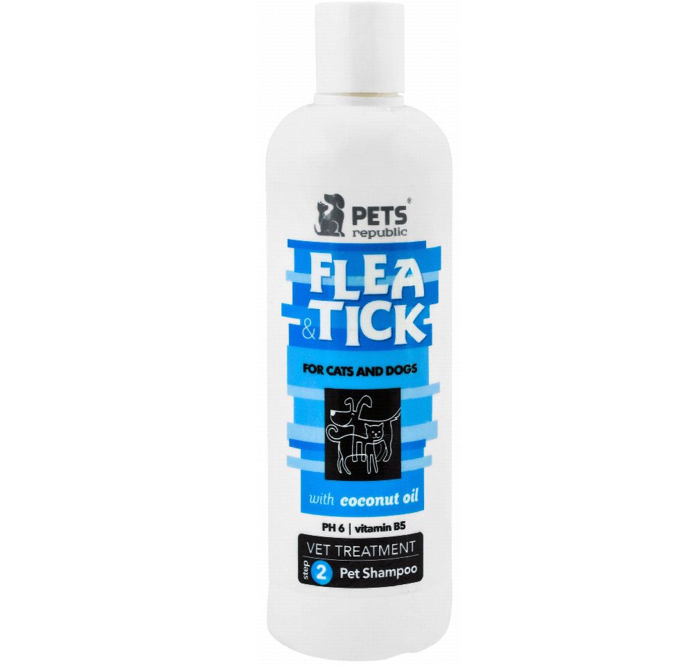 Pets Republic Eco-Friendly Step 2 Flea & Tick Shampoo with Coconut500 ml - Mickey's Pets Store