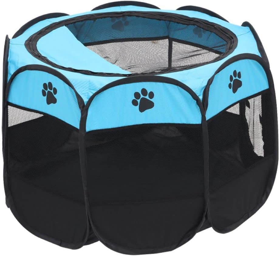 Portable Folding Fabric Pet Playpen Pet Tent House Cage Small - Mickey's Pets Store