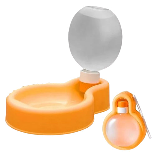Portable Pet Water Dispenser with Bowl 500ml - Mickey's Pets Store