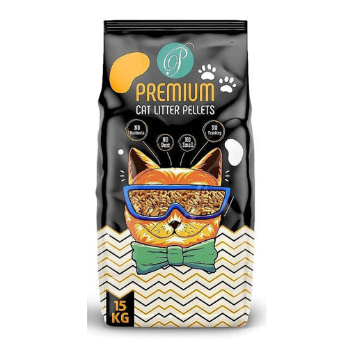Premium Wood Cat Litter Pellets Scented 15Kg - Mickey's Pets Store