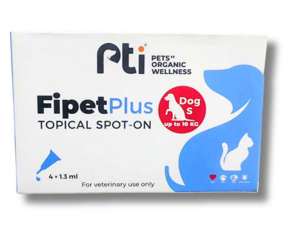 Pti Fipet Plus Topical Spot-on For Small Dogs up to 10Kg 1.3ml - Mickey's Pets Store