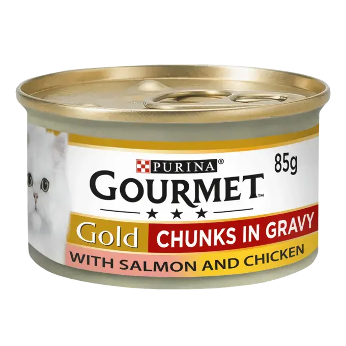 Purina Gourmet Gold Salmon and Chicken 85g - Mickey's Pets Store