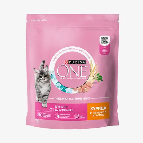 Purina One dry food for kittens from 1 to 12 months, with chicken 200GR - Mickey's Pets Store