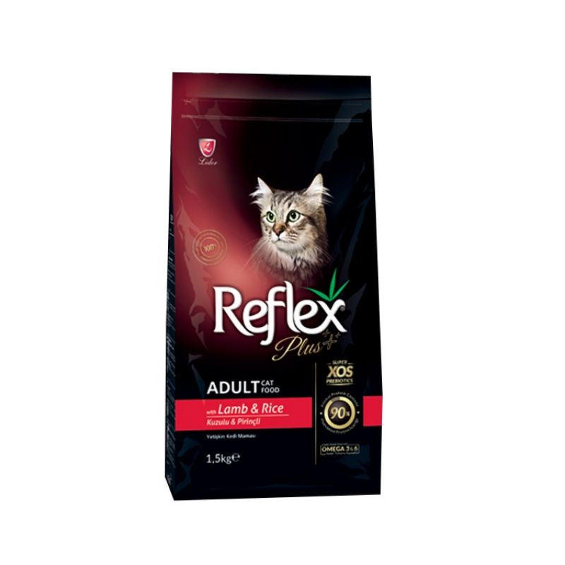 Reflex Plus Adult Cat Food with Lamb & Rice 1.5KG - Mickey's Pets Store