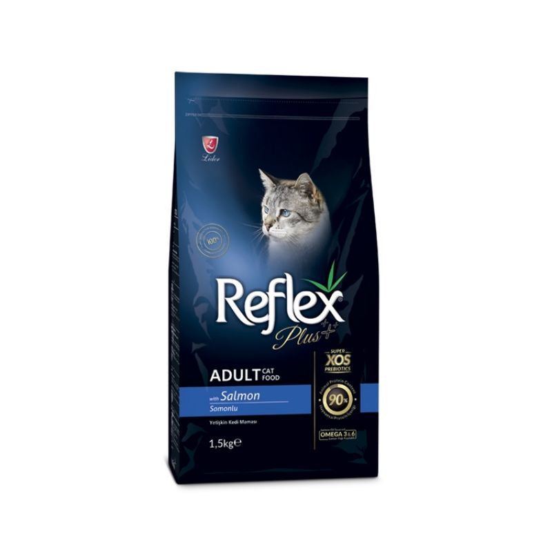 Reflex Plus Adult Cat Food with Salmon 1.5 kg - Mickey's Pets Store