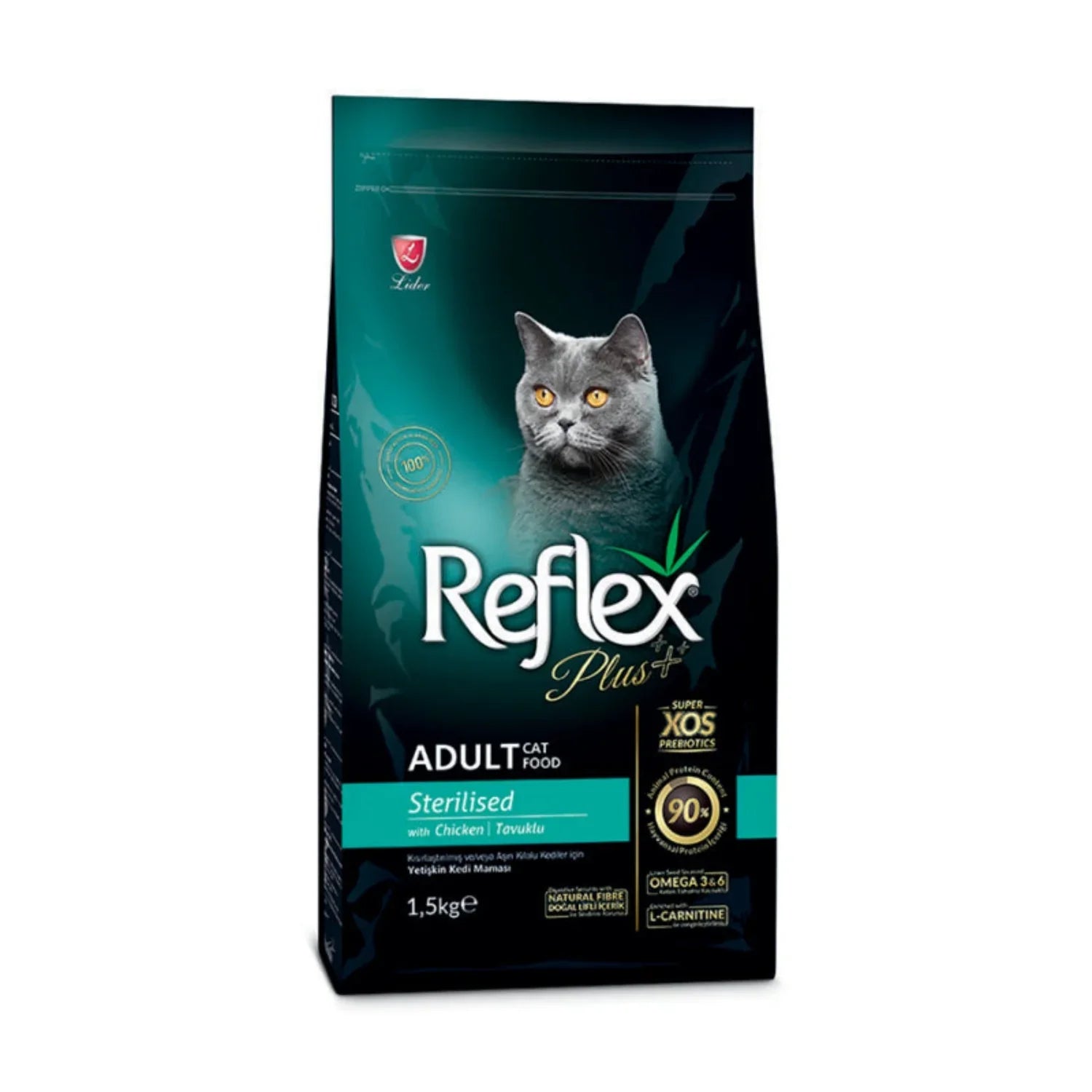 Reflex Plus Sterilised Adult Cat Food with Chicken 1.5kg - Mickey's Pets Store