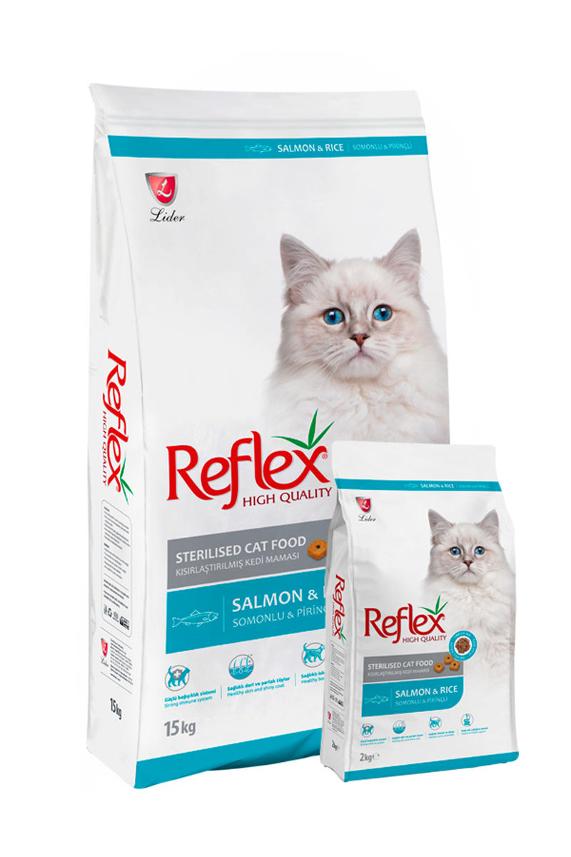 Reflex Sterilized Dry Food with Salmon & Rice for Cats (2kg-15kg) - Mickey's Pets Store