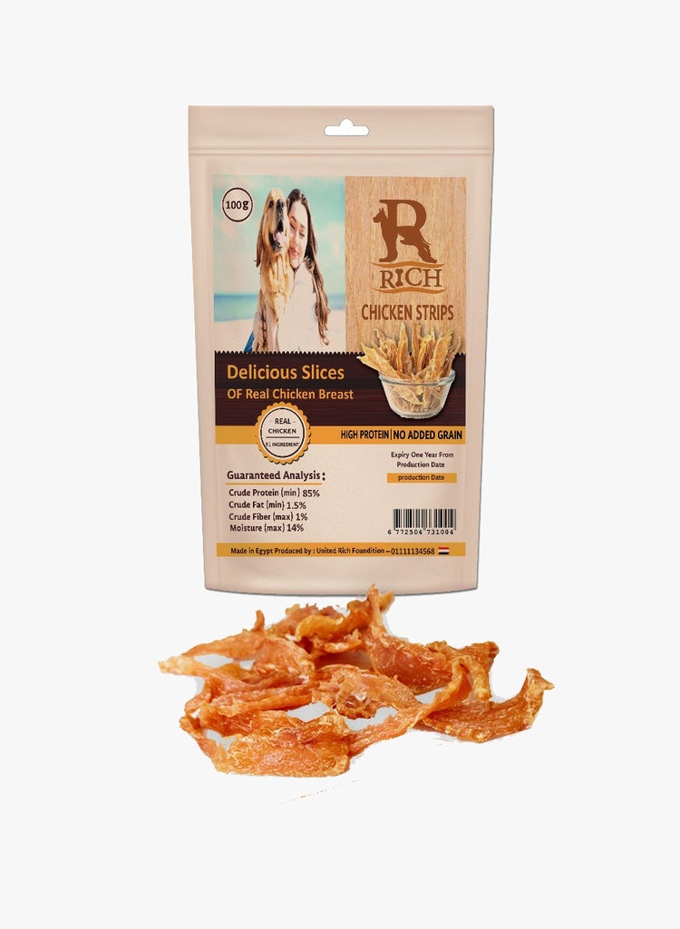 Rich Chicken Strips 105 g - Mickey's Pets Store