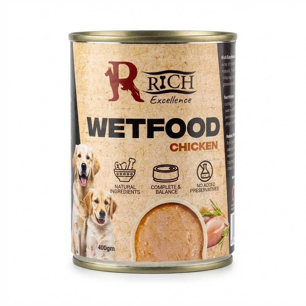 Rich Excellence Chicken Wet Dog Food 400g | Nutritious & Tasty Meal - Mickey's Pets Store
