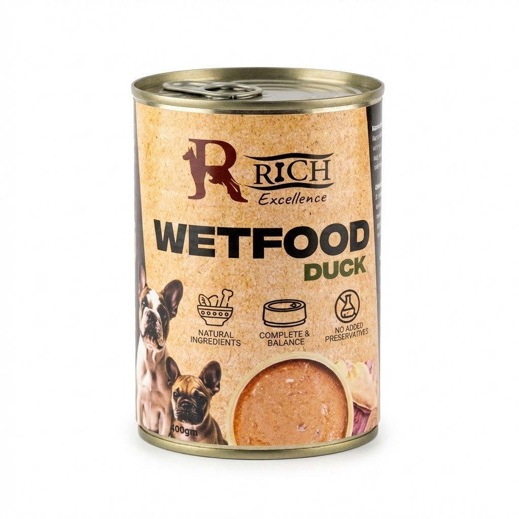 Rich Excellence Duck Wet Dog Food 400g | Nutritious & Tasty Meal - Mickey's Pets Store