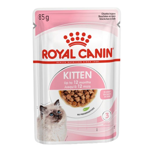 Royal Canin Kitten up to 12 Months in Jelly Wet Food Pouch 85g - Mickey's Pets Store