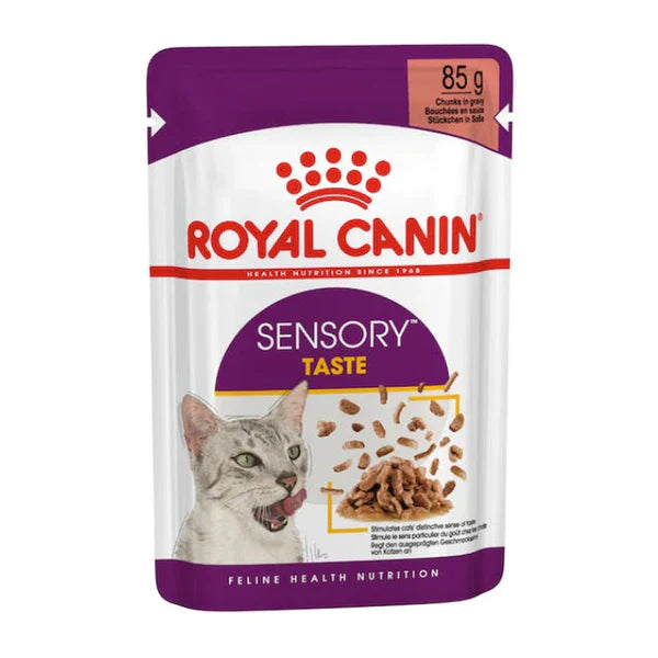 Royal Canin Sensory -Taste Wet food for adult cats in Gravy (85gm / Pouch) - Mickey's Pets Store