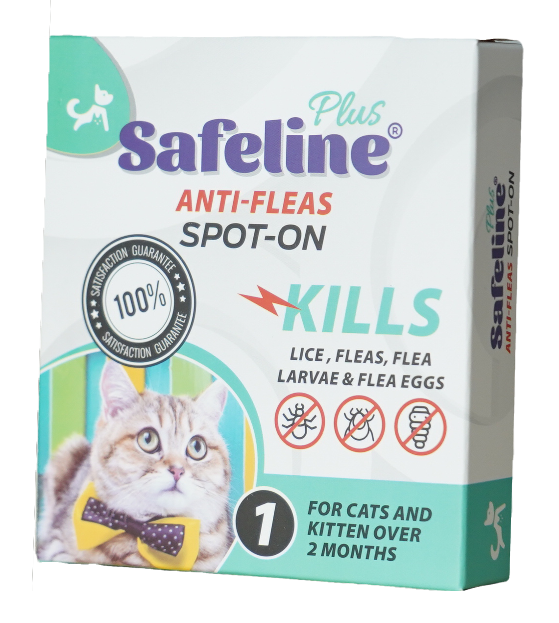 SAFELINE Plus Anti Fleas Spot-On 1 For Cats - Mickey's Pets Store