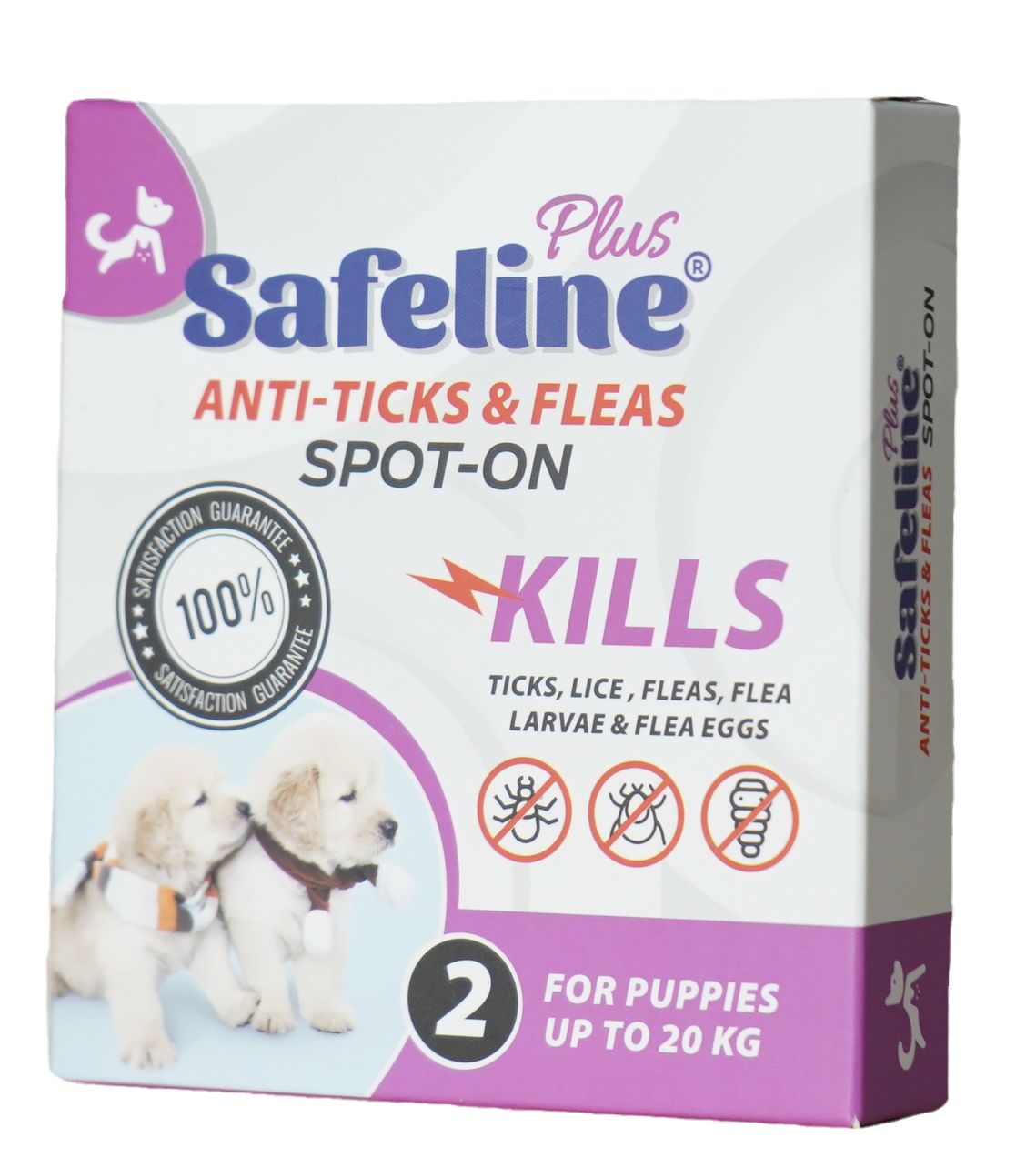 SAFELINE Plus Anti Fleas Spot-On 2 For Puppies - Mickey's Pets Store