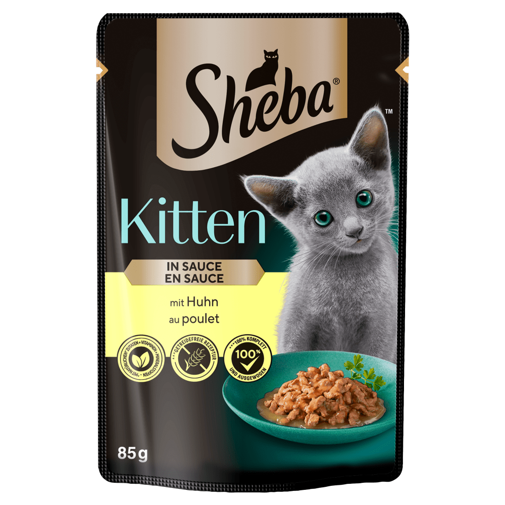 SHEBA Kitten with Chicken in Sauce 85 g - Mickey's Pets Store