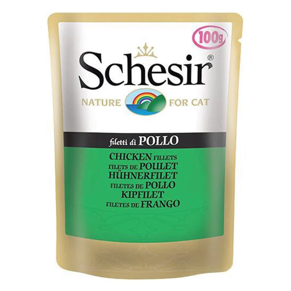 Schesir Cat Chicken Fillets  pouch 85 g - Mickey's Pets Store