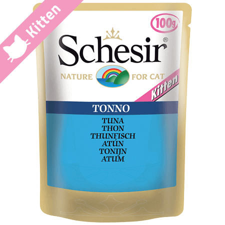 Schesir Natural Kitten Food Tuna Pouches 85g - Mickey's Pets Store
