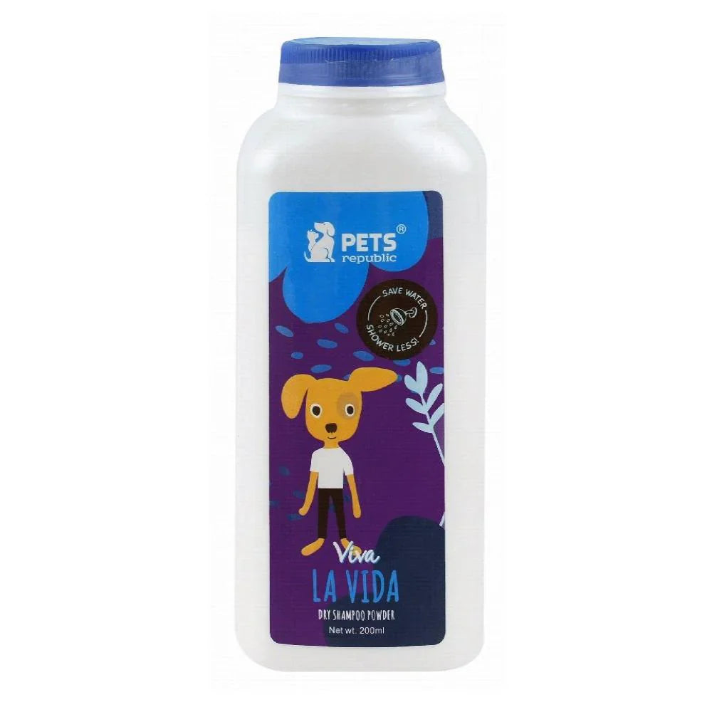 Shampoo Dry Powder Viva from Pets Republic 200 gr - Mickey's Pets Store